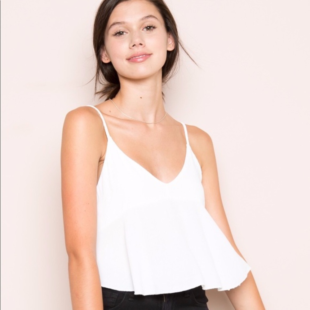 Brandy Melville White Loose Tank